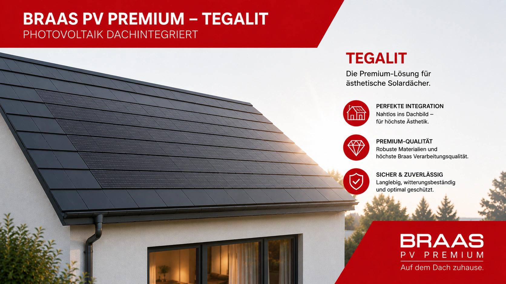Braas PV Premium Tegalit Dachstein